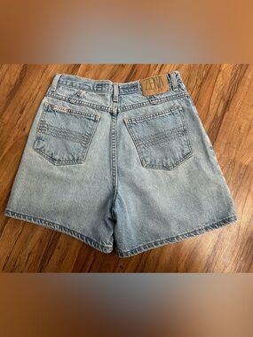 Vintage Zena Jeans Double Button Mom Denim Shorts Womens Size 12